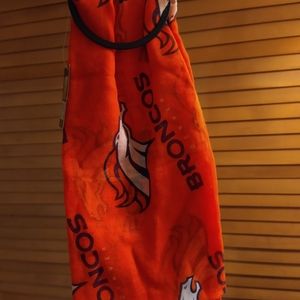 NFL Denver Broncos Infinity Scarf Orange and Blue Football NWT